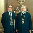 With HH Catholicos Aram I of the Great House of Cilicia 