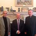 Alistair Burt, Minister for Middle East and North Africa, in meeting with Bishop Declan Lang (International Affairs) & myself at the Foreign and Commonwealth Office