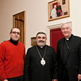 With Archbishop Vincent Nichols, Bishop Vahan Hovhanessian and Fr Marcus Stock