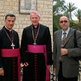 With Maronite Patriarch Bechara Al-Rai and Bishop Declan Lang of the Clifton Diocese